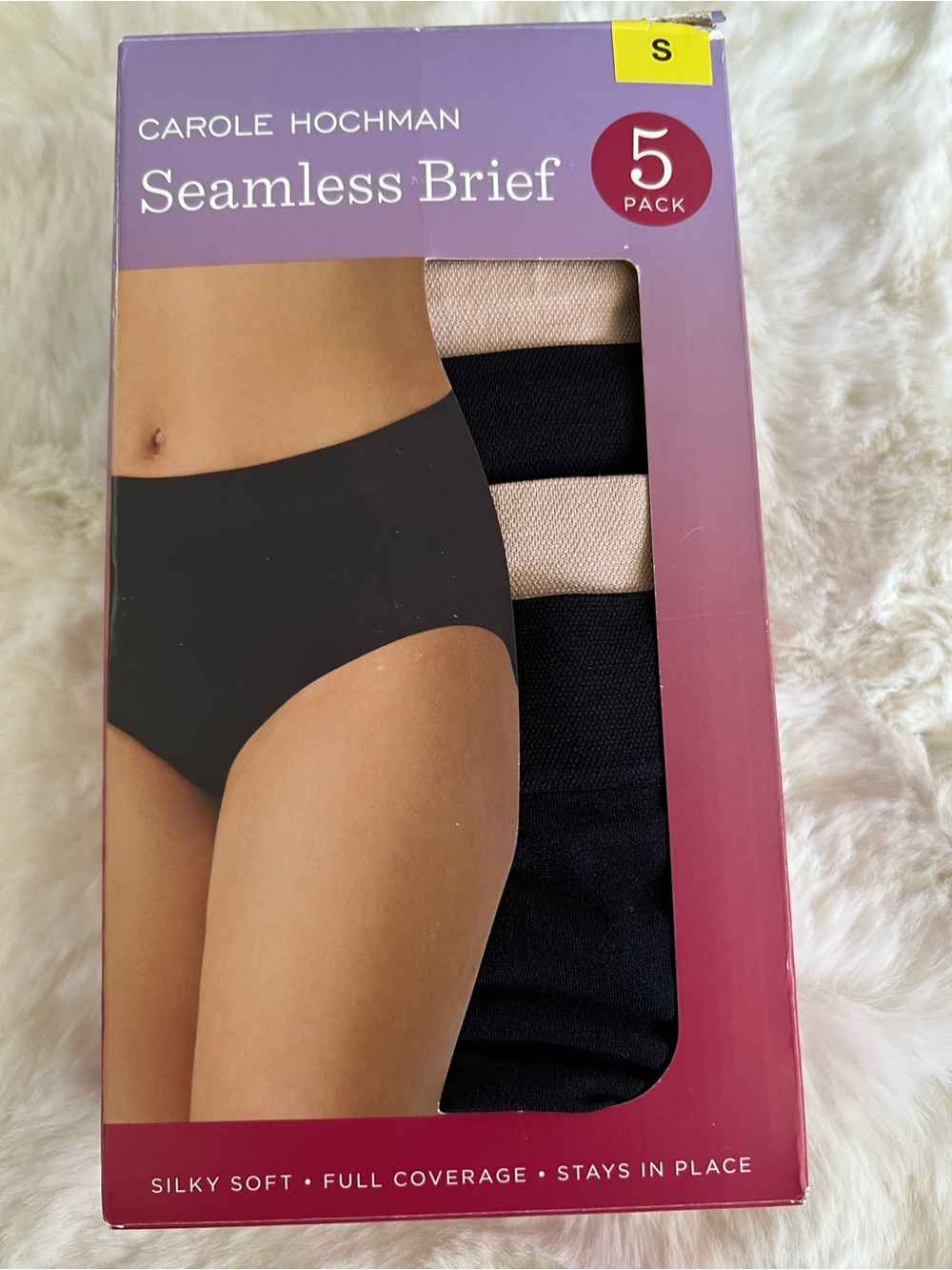 Midnight by Carole Hochman Women’s Seamless Briefs 5-Pack #39